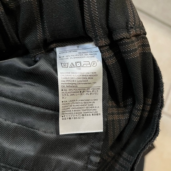 Banana Republic Hayden Tapered Pants Sz 0 - Picture 2 of 3